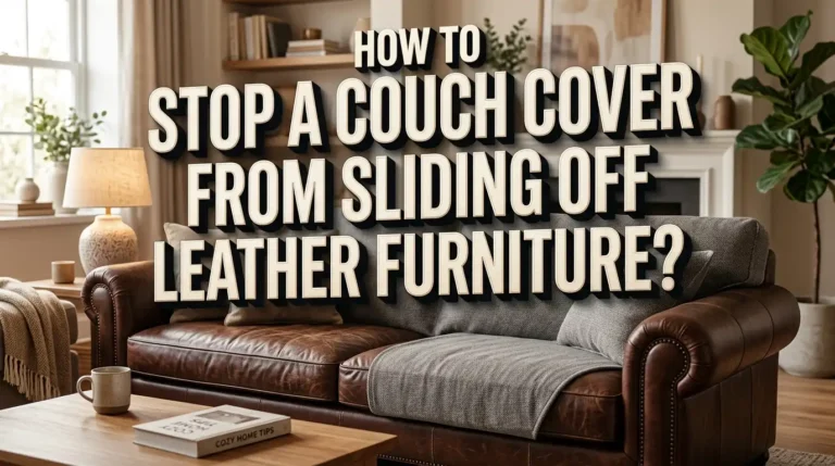 How to Stop a Couch Cover From Sliding Off Leather Furniture?