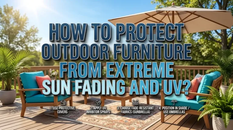 How to Protect Outdoor Furniture From Extreme Sun Fading and UV Damage?