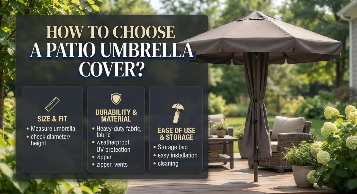 How to Choose a Patio Umbrella Cover?
